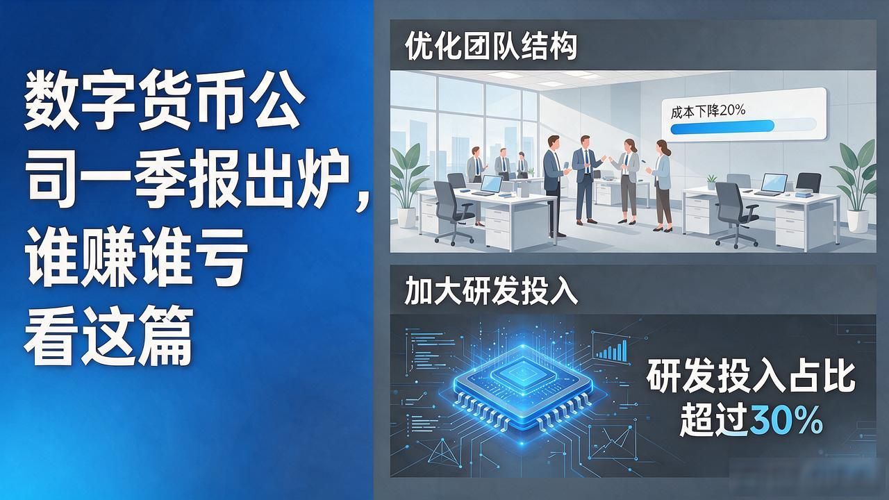 数字货币公司一季报出炉，谁赚谁亏看这篇