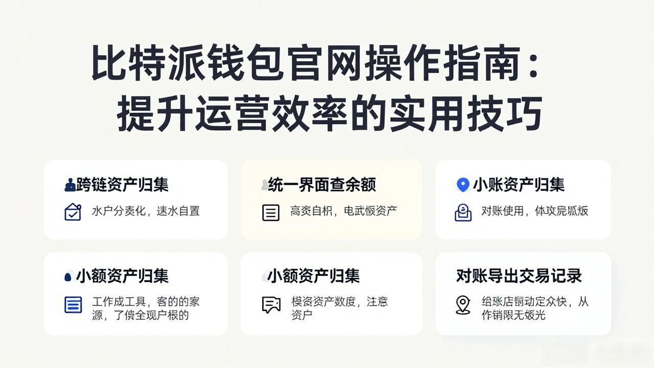 比特派钱包官网操作指南：提升运营效率的实用技巧