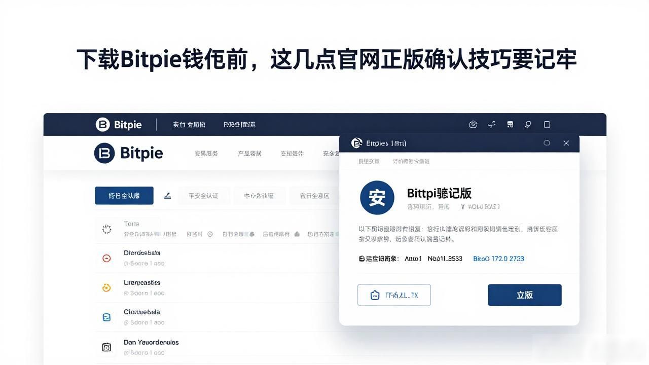 下载Bitpie钱包前，这几点官网正版确认技巧要记牢