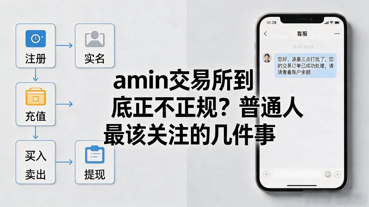 amin交易所到底正不正规？普通人最该关注的几件事
