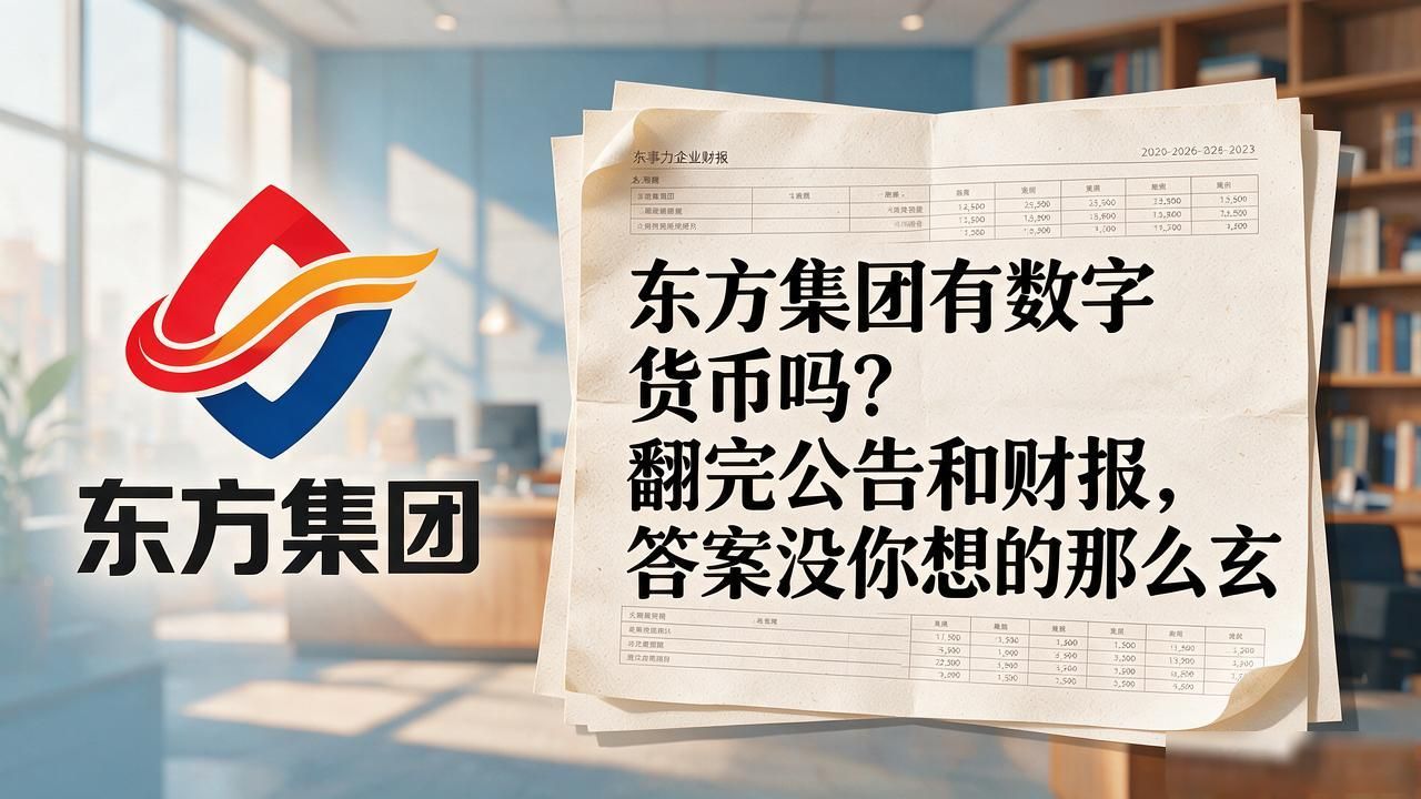 东方集团有数字货币吗？翻完公告和财报，答案没你想的那么玄