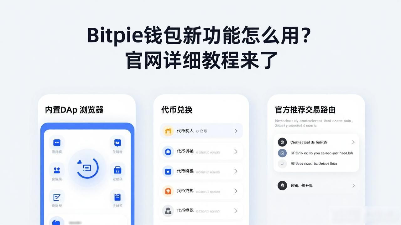 Bitpie钱包新功能怎么用？官网详细教程来了