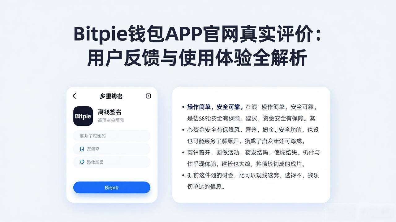 Bitpie钱包APP官网真实评价：用户反馈与使用体验全解析