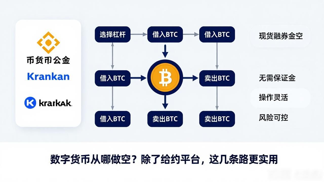 数字货币从哪做空？除了合约平台，这几条路更实用