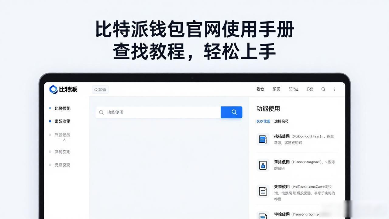 比特派钱包官网使用手册查找教程，轻松上手
