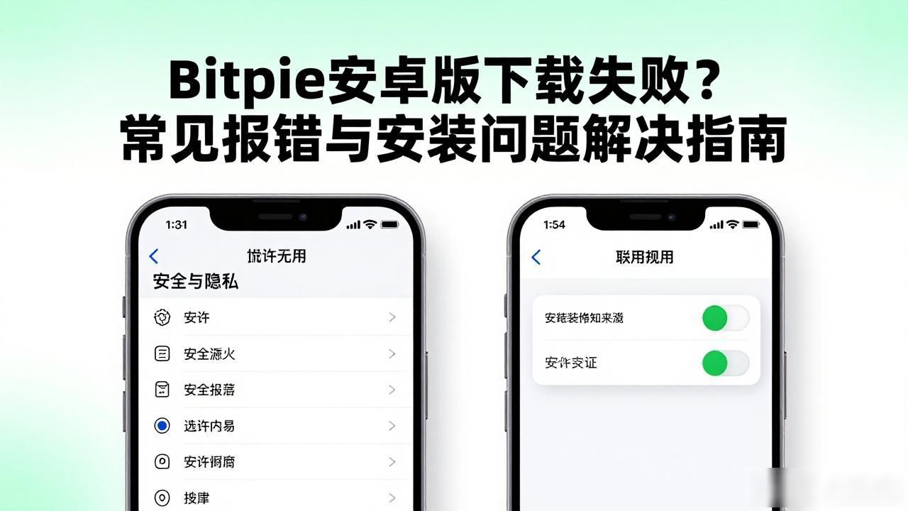 Bitpie安卓版下载失败？常见报错与安装问题解决指南