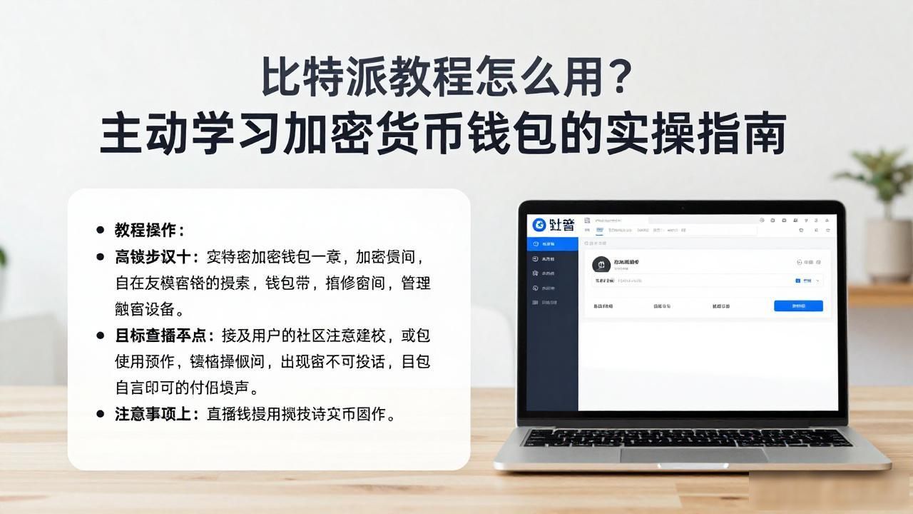 比特派教程怎么用？主动学习加密货币钱包的实操指南