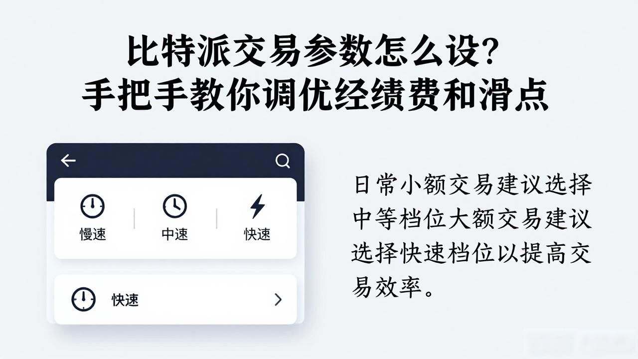 比特派交易参数怎么设？手把手教你调优手续费和滑点
