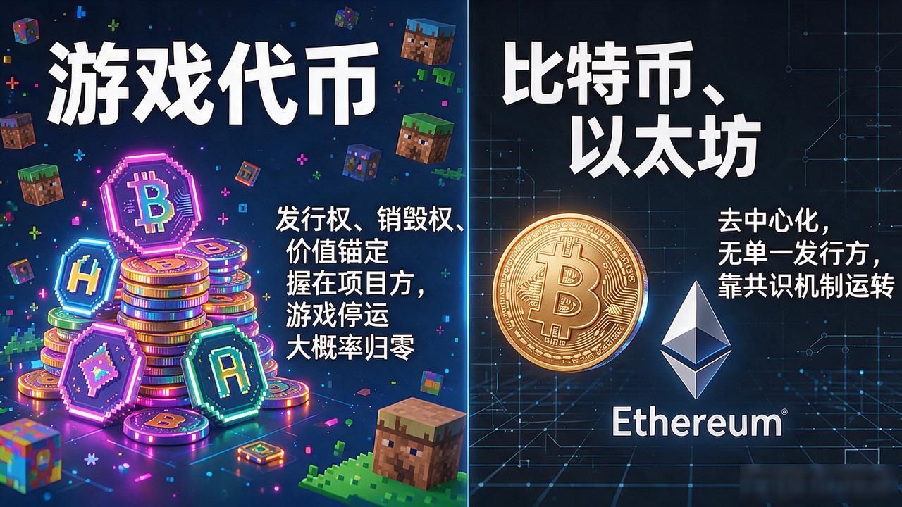 游戏代币是数字货币吗？和比特币到底有啥区别