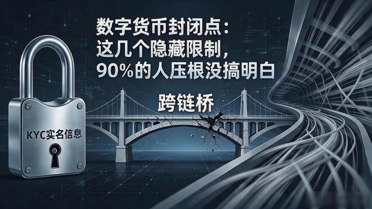 数字货币封闭点：这几个隐藏限制，90%的人压根没搞明白