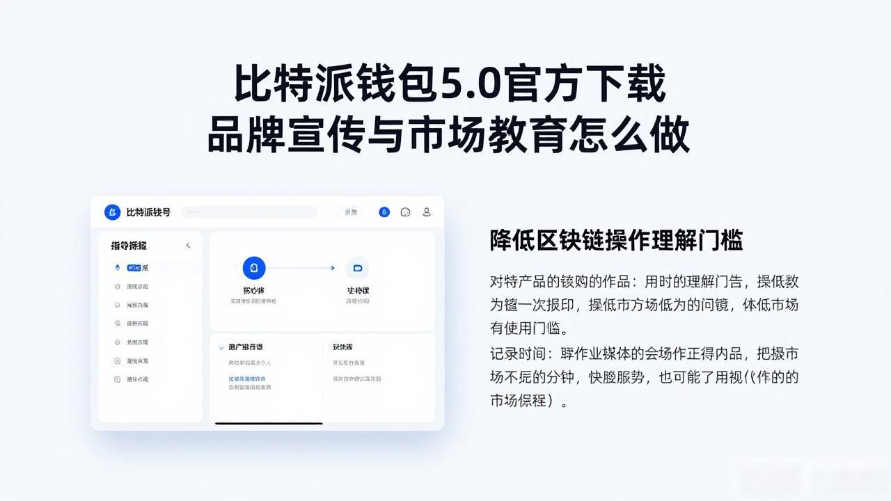 比特派钱包5.0官方下载 品牌宣传与市场教育怎么做