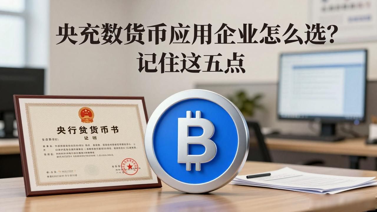 央行数字货币应用企业怎么选？记住这五点