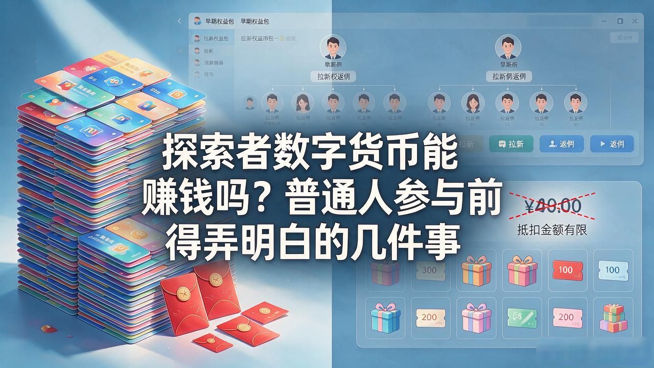 探索者数字货币能赚钱吗？普通人参与前得弄明白的几件事