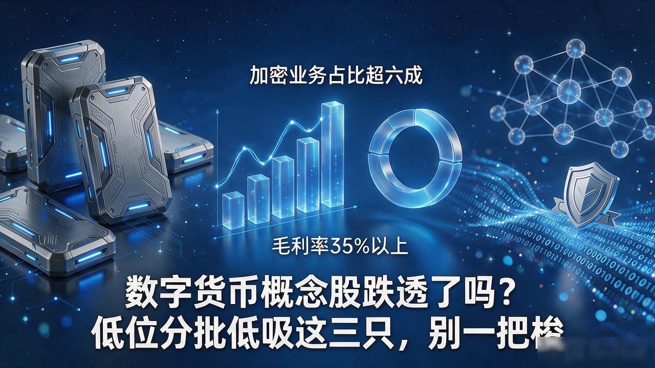 数字货币概念股跌透了吗？低位分批低吸这三只，别一把梭