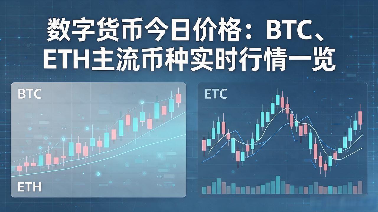数字货币今日价格：BTC、ETH主流币种实时行情一览