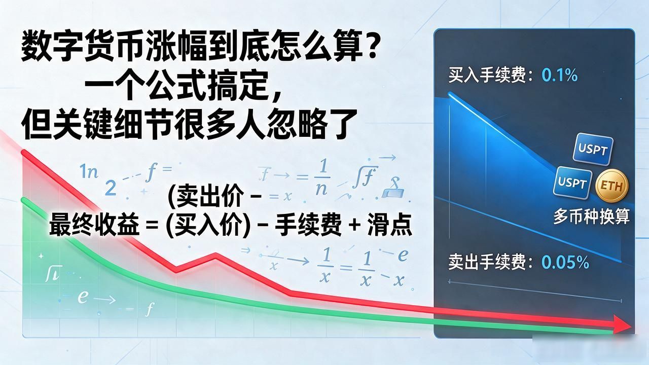 数字货币涨幅计算方法_数字货币涨幅计算公式_交易手续费对实际收益的影响