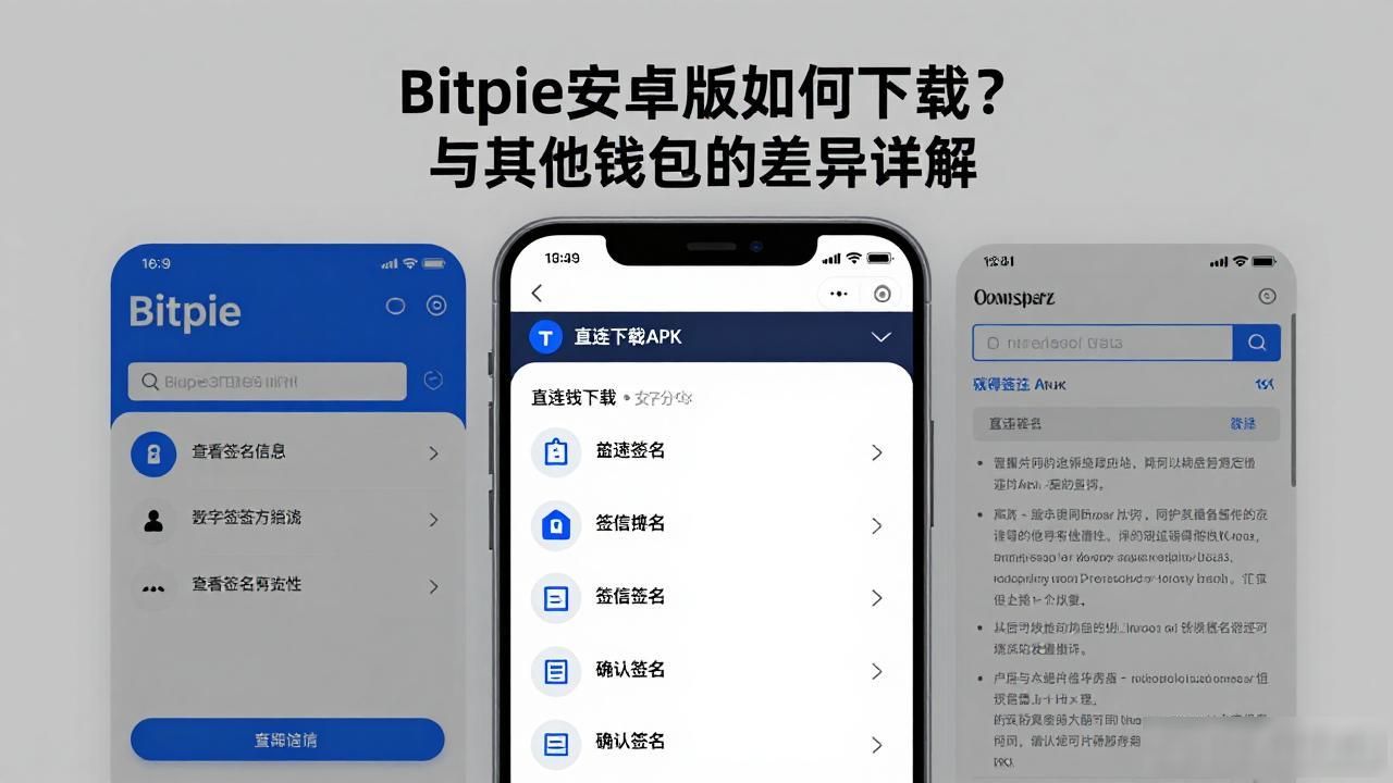 Bitpie安卓版如何下载？与其他钱包的差异详解