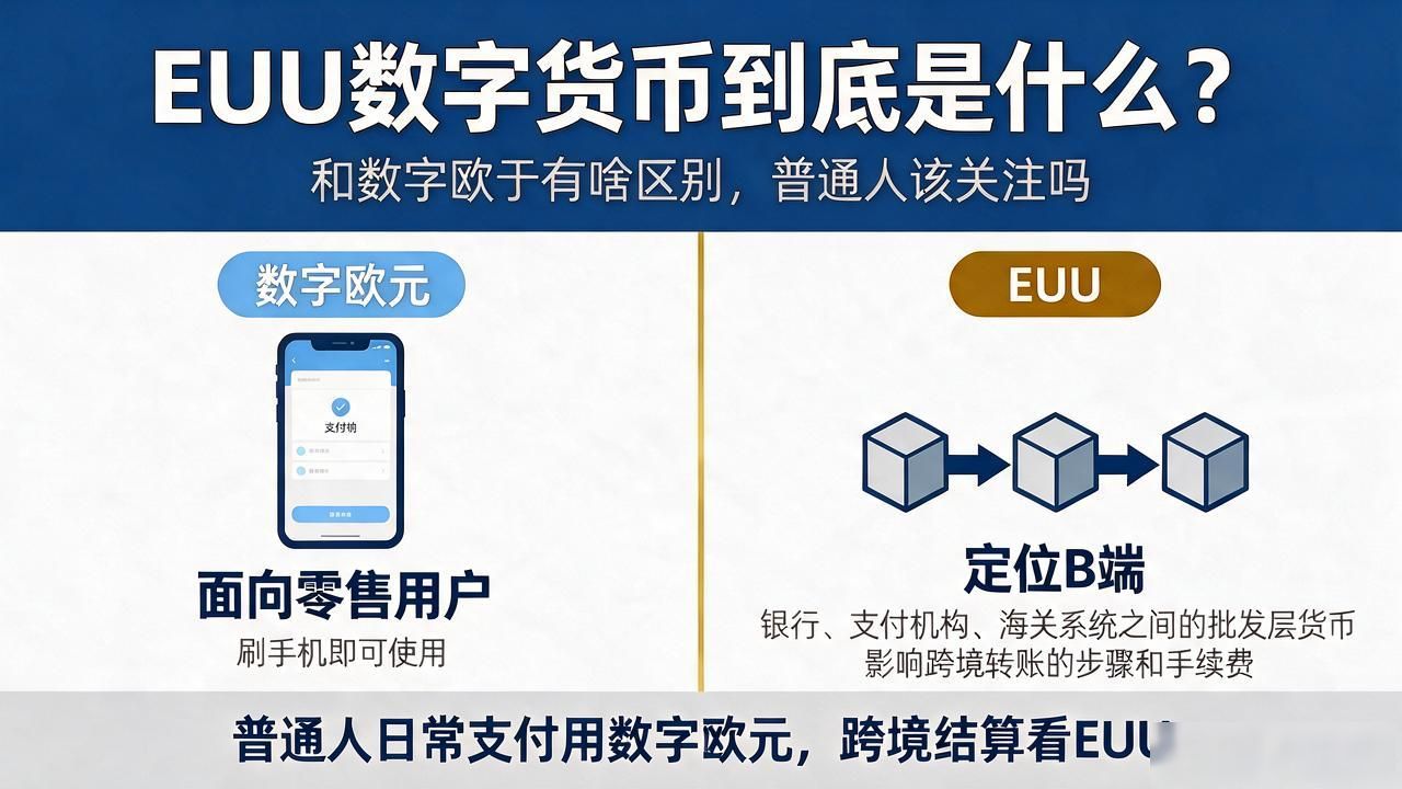 EUU数字货币到底是什么？和数字欧元有啥区别，普通人该关注吗