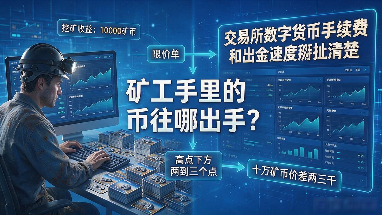 矿工手里的币往哪出手？交易所数字货币手续费和出金速度掰扯清楚