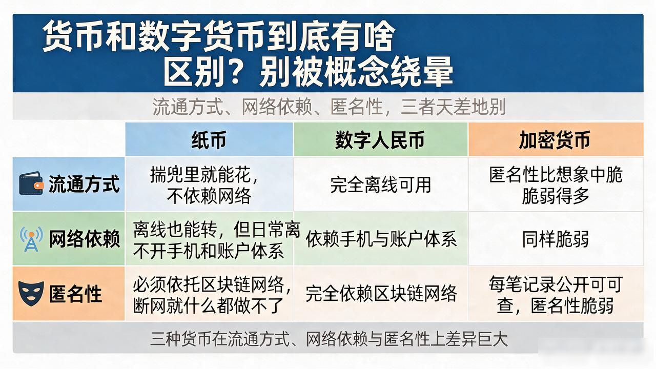 货币和数字货币到底有啥区别？别被概念绕晕