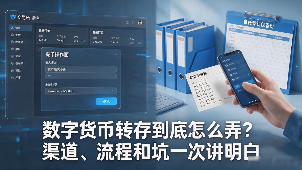 数字货币转存到底怎么弄？渠道、流程和坑一次讲明白