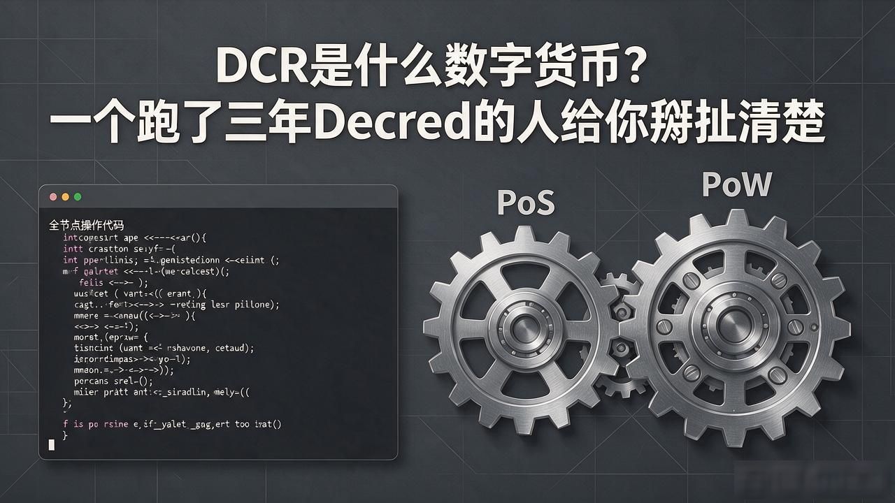 DCR是什么数字货币？一个跑了三年Decred的人给你掰扯清楚