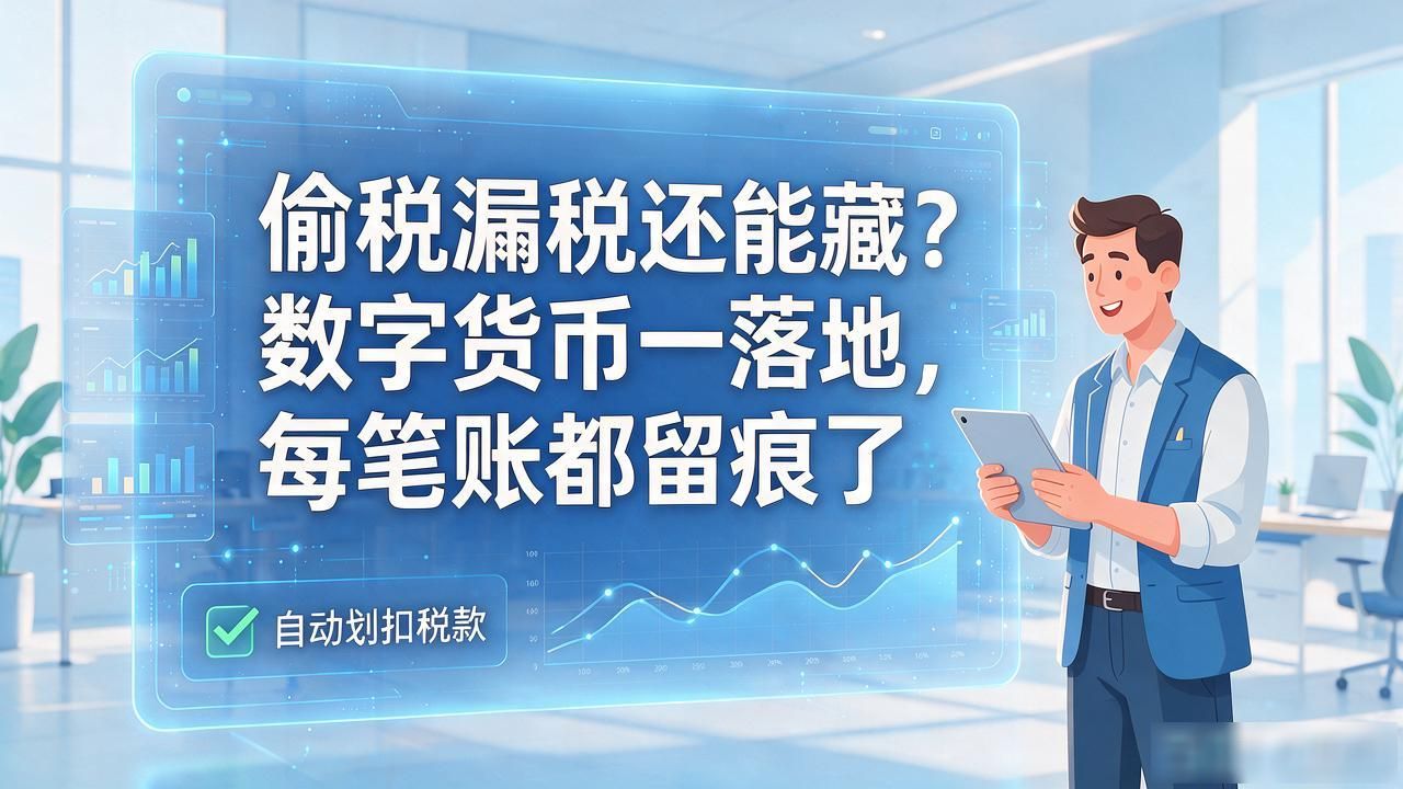 偷税漏税还能藏？数字货币一落地，每笔账都留痕了