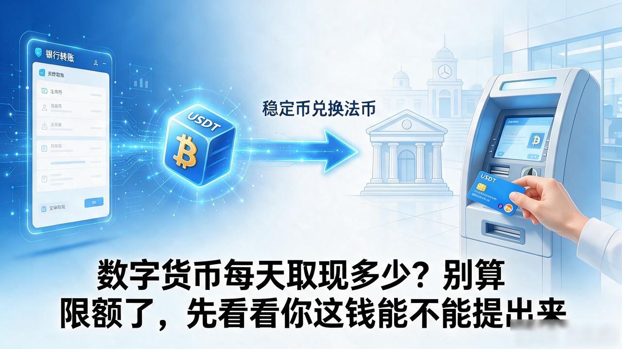 数字货币每天取现多少？别算限额了，先看看你这钱能不能提出来