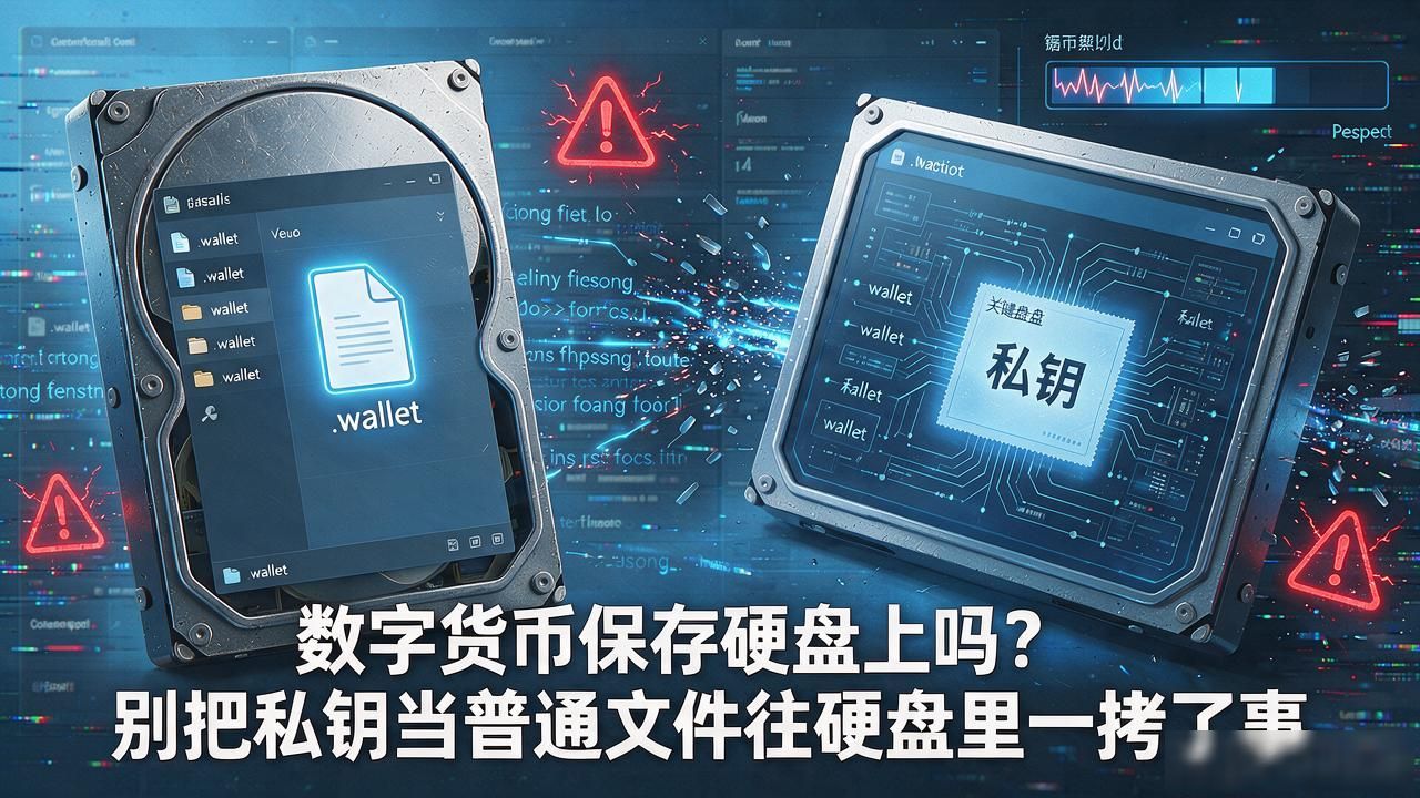 数字货币保存硬盘上吗？别把私钥当普通文件往硬盘里一拷了事