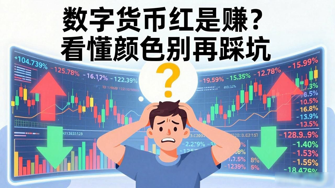 数字货币红是赚？看懂颜色别再踩坑