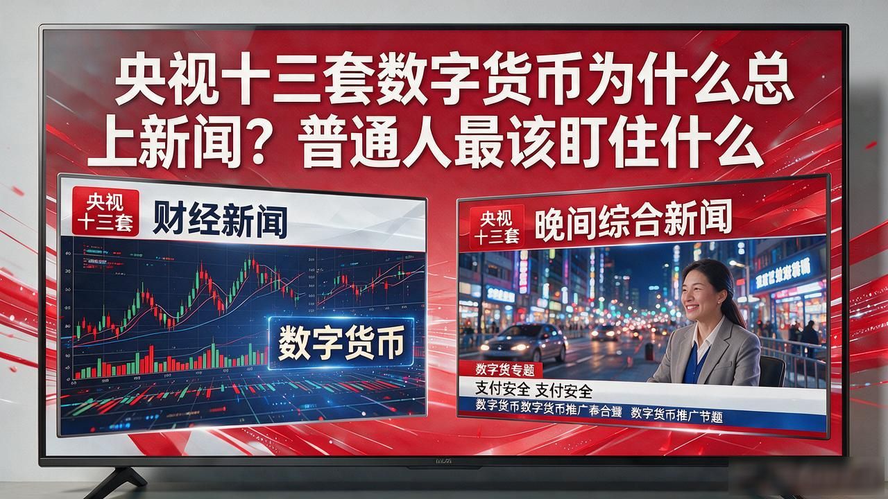 央视十三套数字货币为什么总上新闻？普通人最该盯住什么