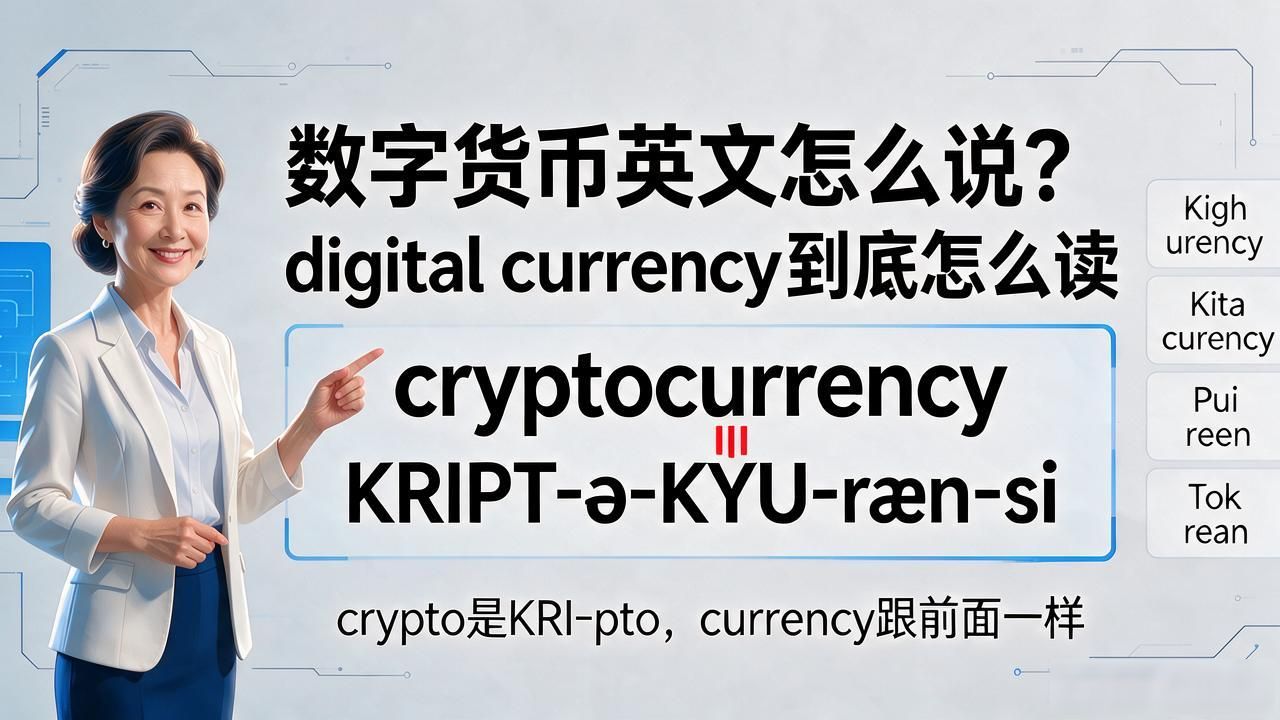数字货币英文怎么说？digital currency到底怎么读