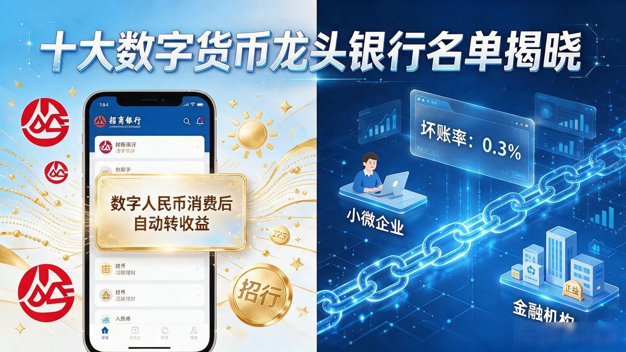 十大数字货币龙头银行名单揭晓，十家凭啥坐稳头把交椅