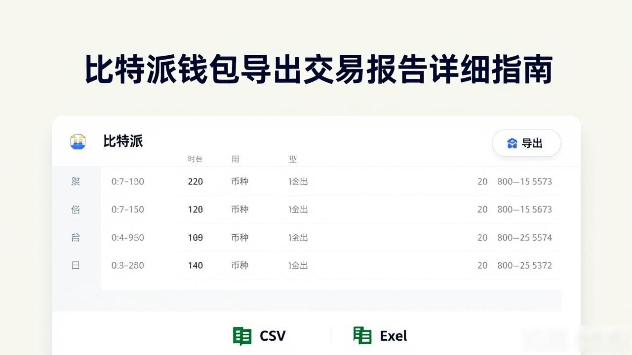 比特派钱包导出交易报告_如何在比特派钱包中导出交易报告?_加密货币交易记录导出
