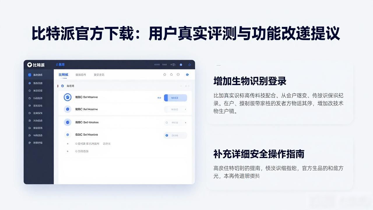 比特派官方下载的用户评测与产品改善_比特派钱包界面设计评价_比特派钱包用户评测