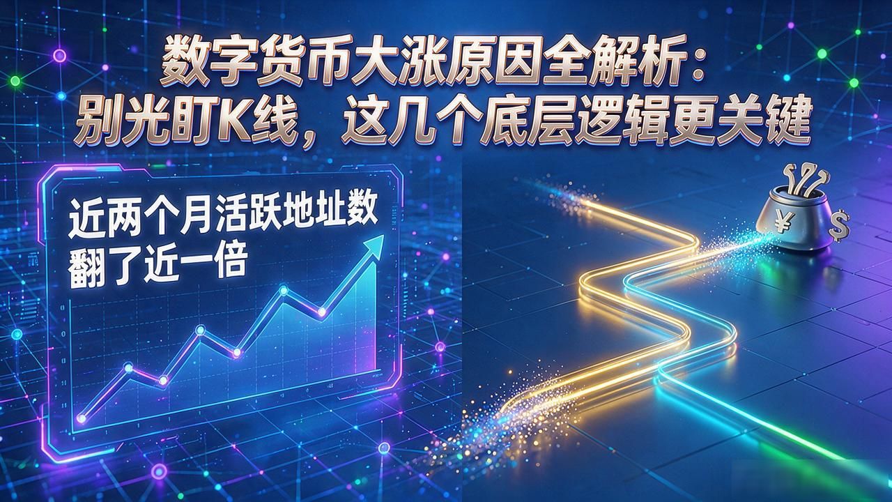 数字货币大涨原因全解析：别光盯K线，这几个底层逻辑更关键