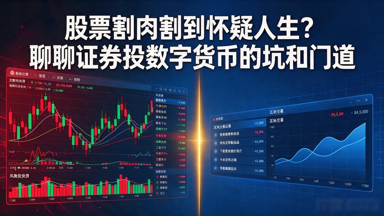 股票割肉割到怀疑人生？聊聊证券投数字货币的坑和门道