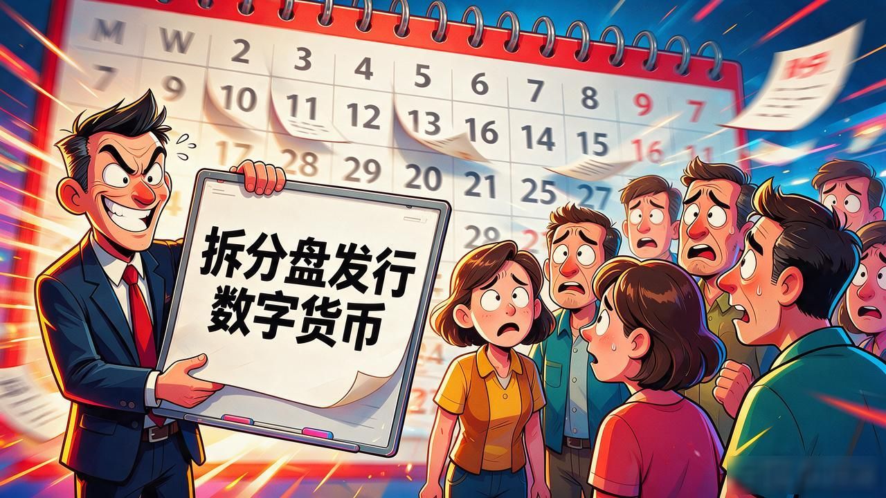 拆分盘发行数字货币，说白了就是拆东墙补西墙，别交这个智商税