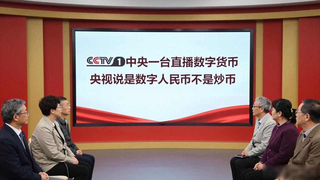 CCTV1中央一台直播数字货币，央视说的是数字人民币不是炒币