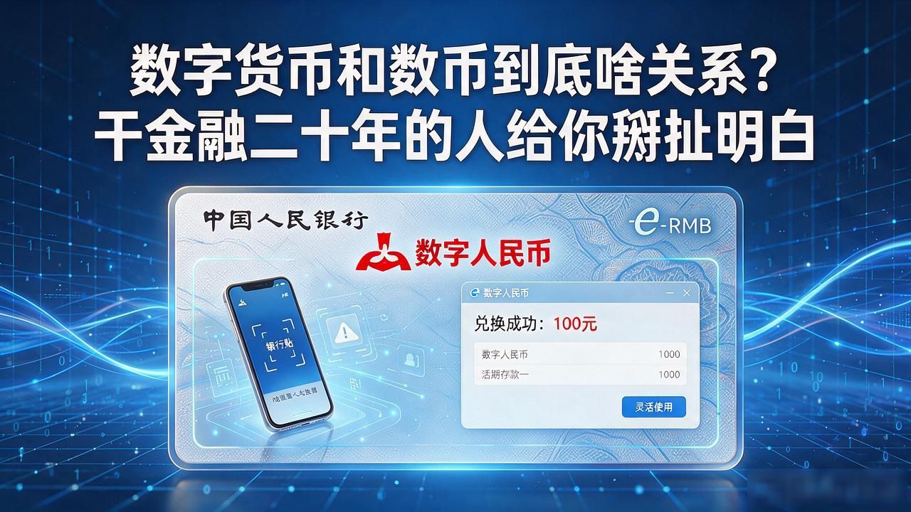数字货币和数币到底啥关系？干金融二十年的人给你掰扯明白