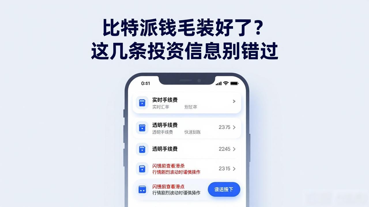 下载比特派钱包后，你不容错过的投资信息_比特派钱包行情追踪功能_比特派钱包闪兑功能