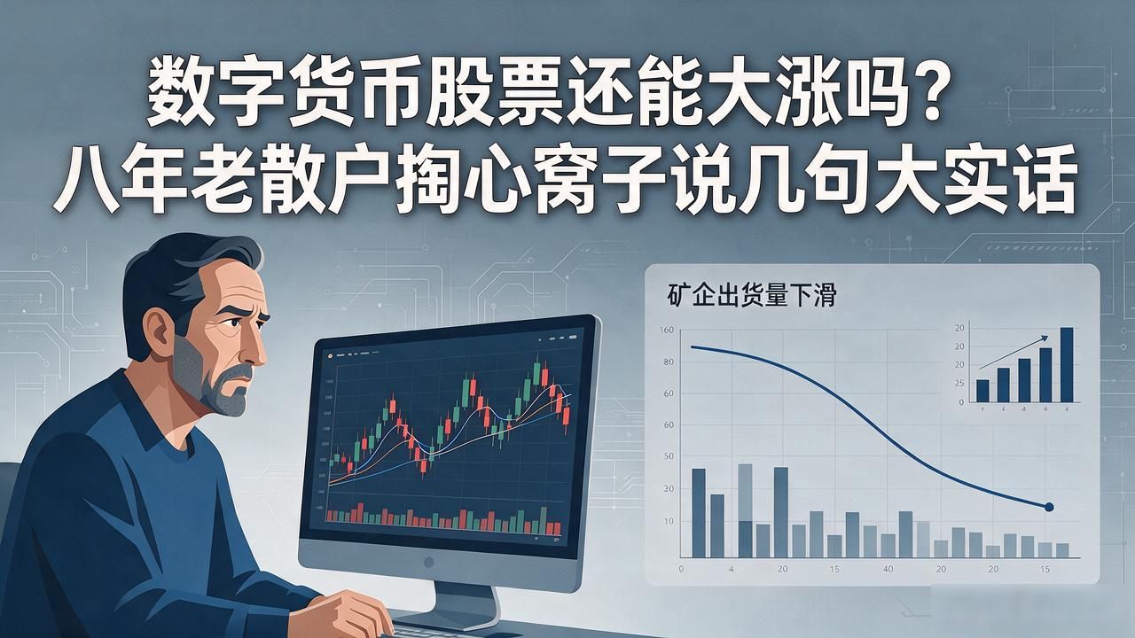 数字货币股票还能大涨吗？八年老散户掏心窝子说几句大实话